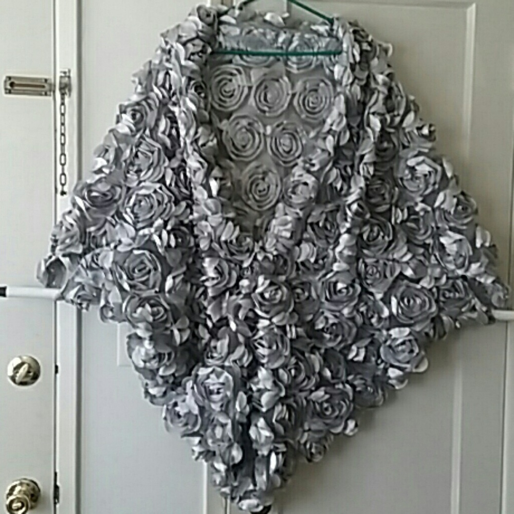 Evening flowers design hand made jacket
